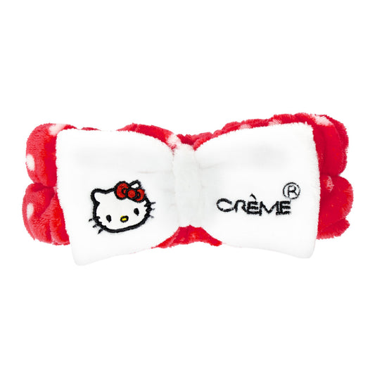 Hello Kitty Classic White Spa Teddy Headyband™ | Cruelty-Free & Vegan Headbands The Crème Shop x Sanrio 