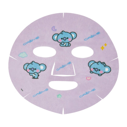 CALM Like Baby KOYA Printed Essence Sheet Mask (Cica, Cucumber Seed Oil, Mulberry) Sheet masks The Crème Shop x BT21 BABY 