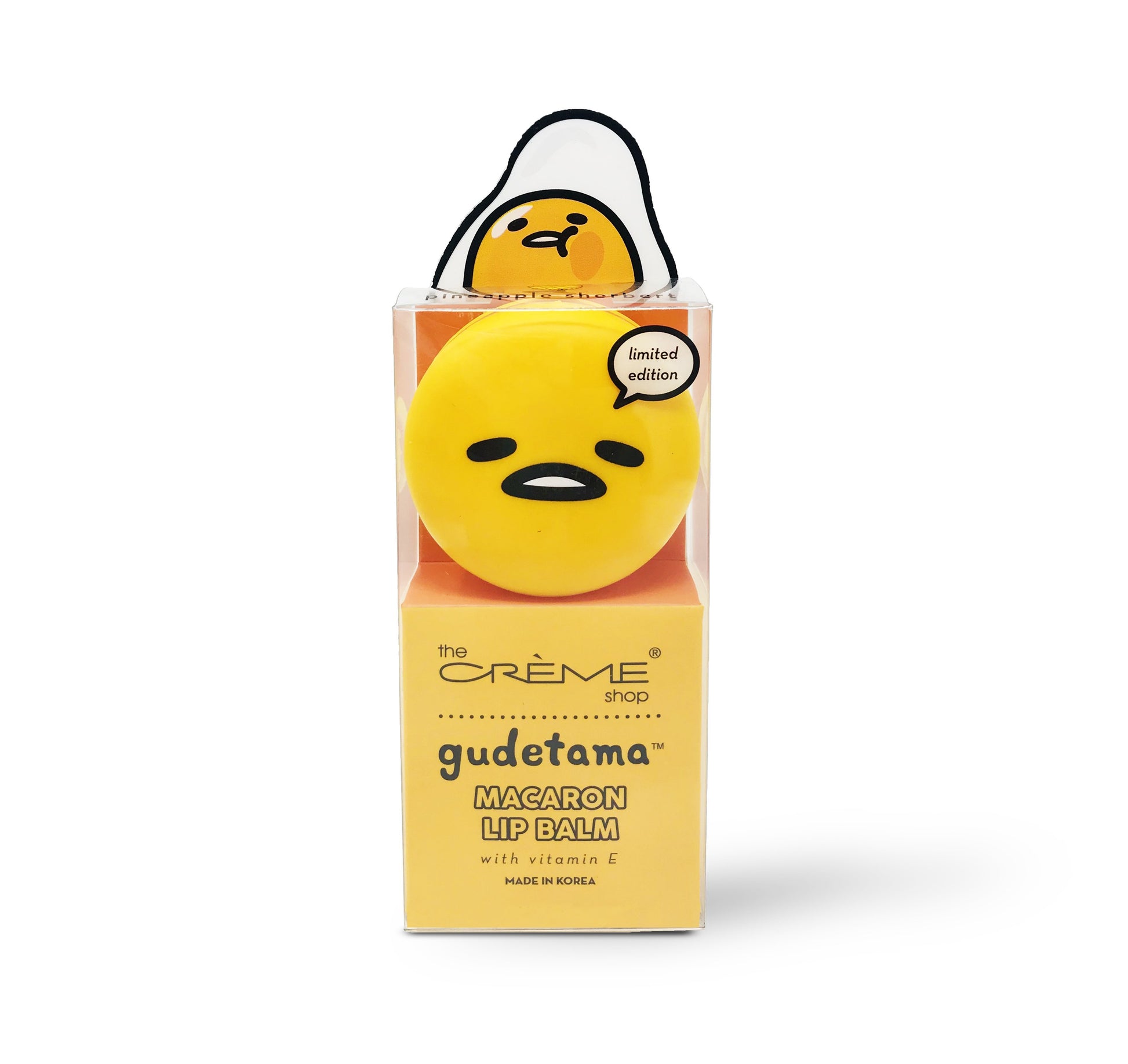 Gudetama Macaron Lip Balm - Pineapple Sherbert - The Crème Shop