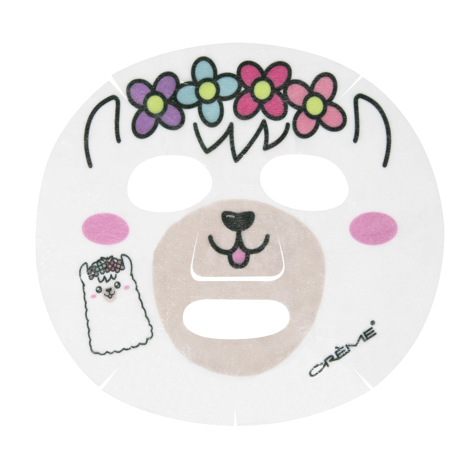 Brighten Up, Skin! Animated Llama Face Mask Animated Sheet Masks - The Crème Shop 