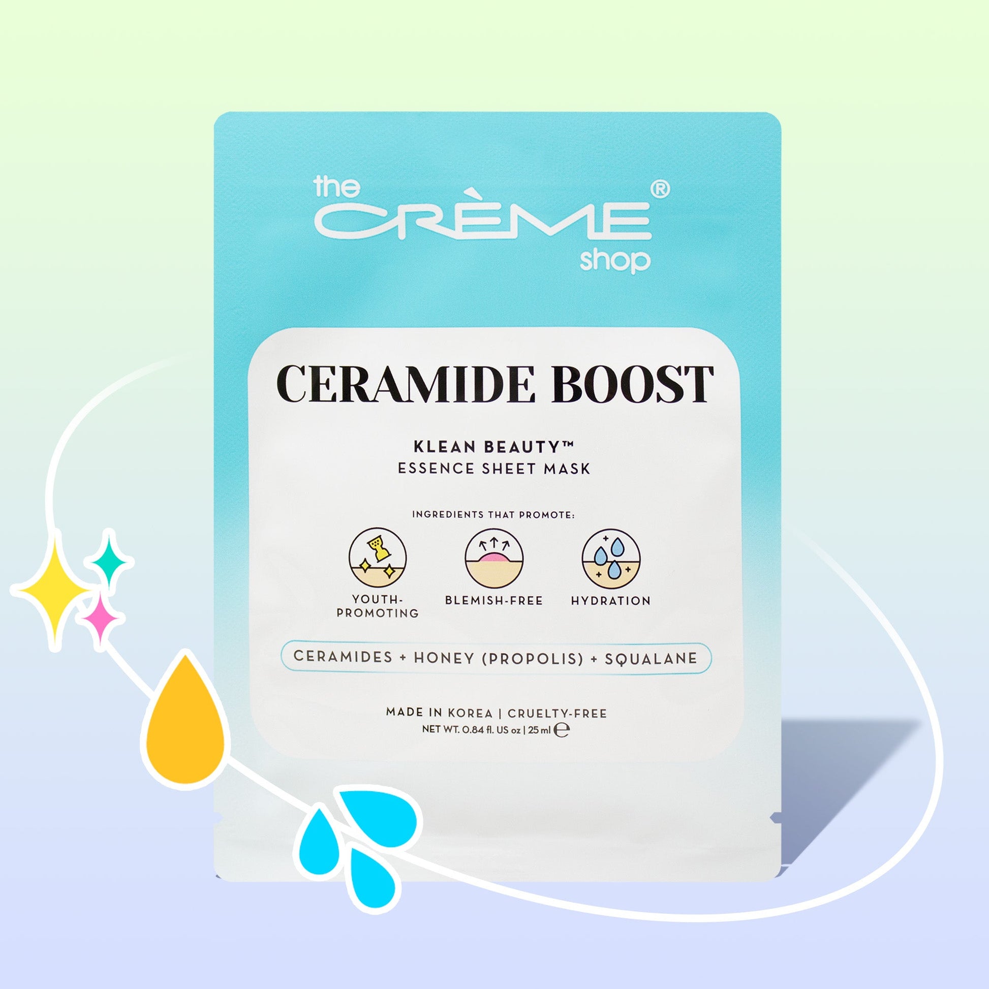 CERAMIDE BOOST Klean Beauty™️ Essence Sheet Mask Sheet masks The Crème Shop Single 