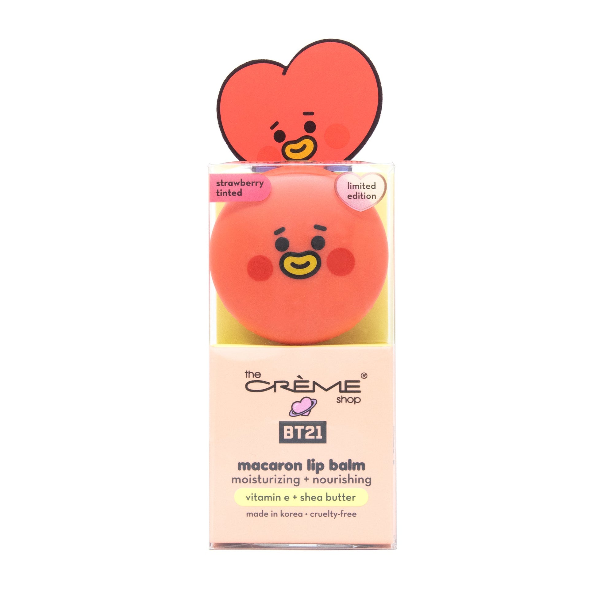 TATA Macaron Lip Balm - Strawberry Milk (Strawberry Tinted) Lip Balms The Crème Shop x BT21 BABY 