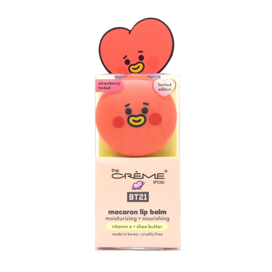 TATA Macaron Lip Balm - Strawberry Milk (Strawberry Tinted) Lip Balms The Crème Shop x BT21 BABY 